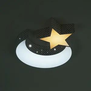 LED 방등 50W 달별 투톤 키즈방등 아이방 천장 조명