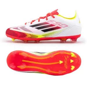 쥬니어 F50 엘리트 FG 터프화 풋살화 천연 인조 그라운드 축구화 백색 IE1305