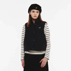 [캉골](강남점)우먼스 스탠드칼라 다운 베스트 6144 블랙