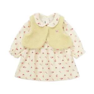 [블루독베이비]45-C13-400-02 YE) 미니플라워 세트형 드레스_s