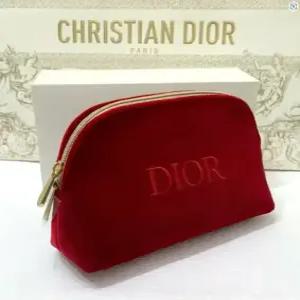 디올 뷰티 레드 벨벳 반달/ 디올쇼핑백