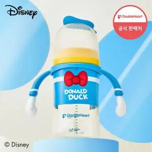 [더블하트] 모유실감 3세대 PPSU 디즈니 도날드덕 젖병 240ml(핸들)젖꼭지 미포함
