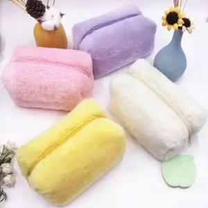 사각 퍼 소프트 다용도 파우치 휴대용 파우치 패션파-WFGMUQ1