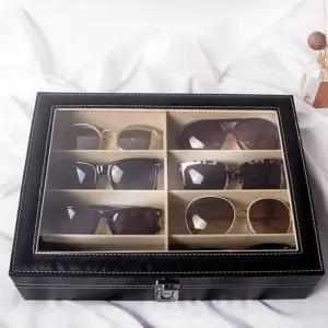 가죽 안경 케이스 안경보관함 선글라스 정리함 8구 (WFK3CJE)