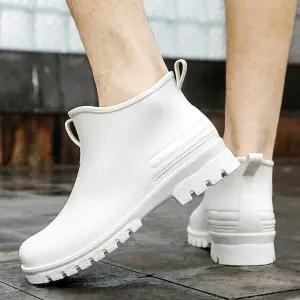 남자 숏 레인 부츠 발목 장화 낚시 농사 주방 일 슈즈