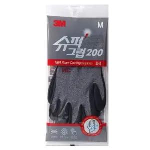 3M)슈퍼그립200 장갑(중) (WC417C4)
