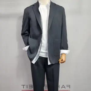 Glaze 세미 오버핏 셋업 자켓 그레이_E41FL