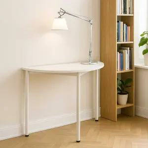 하스민퍼니처 반원 반타원형 식탁 테이블 반원형 탁자 반달 미니 원형 카페 책상 원룸 공간활용