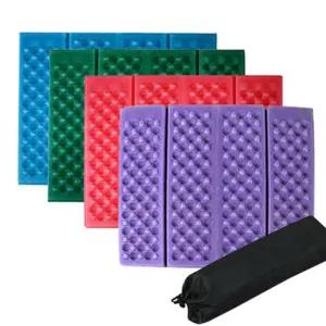 지나산업 4단 방석 등산 낚시 깔판 깔개/야외/매트/1인용/에어/찜질방/미니/접이식/방수/방염/캠핑용/체크