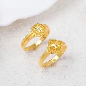 여자 순금 반지 3.75g [리본 클로버 프레임]