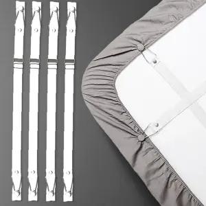 침대고정밴드 침대매트고정 일자형 롱세트 매트리스커버 원형클립 시트커버집게