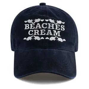 [비치스앤크림]Love Piece Cation Ball cap-Navy