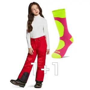 [1+1] 주니어 방수 방한 보드 스키 바지 양말 세트