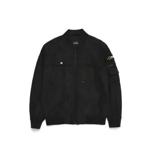 [내셔널지오그래픽][패플단독] 내셔널지오그래픽 N236UJP320 (B)소매포켓 블루종점퍼 BLACK