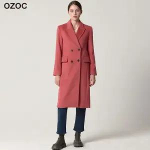 OZOC)] 미니멀 울 더블 롱코트 택가격 199000원)