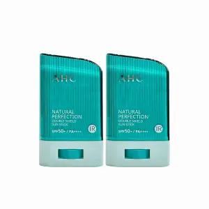 AHC 내추럴 퍼펙션 더블 쉴드 선스틱 22g (SPF 50+) 초록색 2개