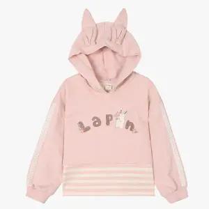 [롯데백화점]치크 귀여운 토끼 후드 크롭 맨투맨 CKMA24W2G