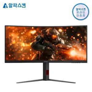 알파스캔 AOC CU34G4 34인치 아이온2 180Hz 울트라와이드 WQHD AI HDR 400 무결점 커브드 게이밍 모니터