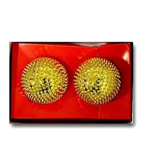 손지압기 마사지 지압볼 자성 혈침기 2개세트 손발 지압 혈자리 자극 5cm