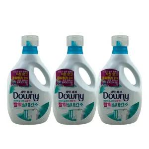 다우니 탈취 실내건조 1.9L 세탁세제 3개