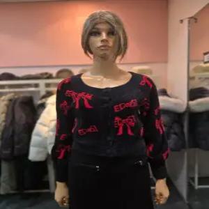 [에고이스트] 날개사 리본 패턴 자카드 루즈핏 가디건  ER4KG-661