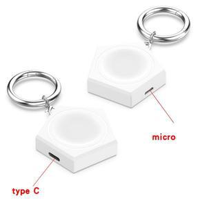 삼성 갤럭시 워치 8/3/4/5 6/7 어댑터용 미니 충전기 마이크로 타입-C 여행용 도크 액티브/울트라 2 키체인