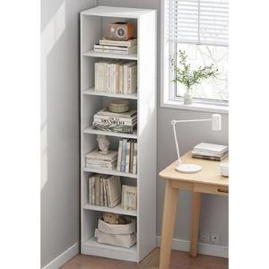 틈새 책장 폭좁은 원목 틈새장 수납장 화이트 리스 단책꽂이