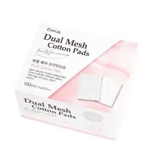 양면 엠보싱 메쉬 화장솜 100p 순면/패드/스킨/클렌징/대용량/원형/얇은/얼굴/미용/솜/케이스/목화솜/늘어