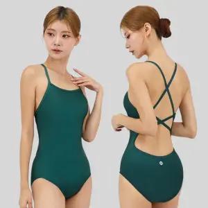 스피카 여성 크로스백 스윔웨어 SPA102 딥그린