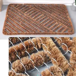 흙마당 공사장 신발흙털이 야자철 발판매트 바닥오염방지 비올때매트 출입구발판