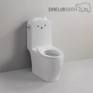 대림바스 CC-110 하이탱크 원피스 치마형 양변기 유아용변기 어린이집변기 CC110