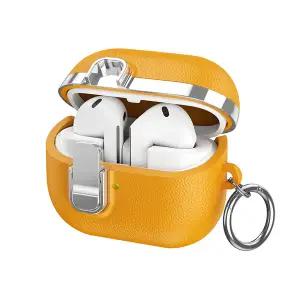 갤럭시 버즈3/버즈3프로/버즈3FE 호환 빈티지 컬러플 투톤 키링 가죽핏 케이스