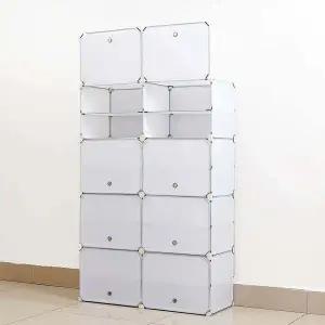 DIY 도어형 신발장 85x127cm 슈즈정리 플라스틱 렉