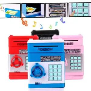 지폐 저금통 금고형 버튼식 장난감 어린이 금고 자동 미니 비밀 다용도 다이얼 개인 생일 선물