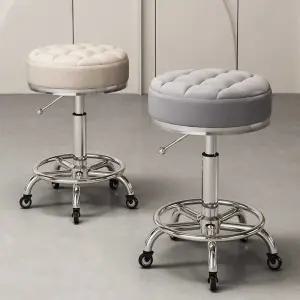 바퀴달린의자 원형 바퀴의자 소형 미용 스툴 바퀴 회전