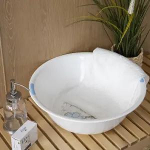 플라워 세수대야 대형 DY-439 플라스틱 대야 세면대야 세숫대야