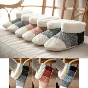 위플 방한 털 스타일 덧신 방한 수면 겨울 양말 슬리