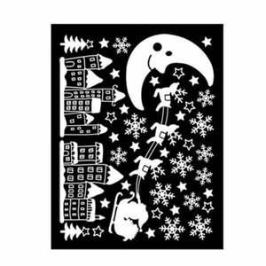 스티커 방한 X-MAS 스타일 도시의 산타 GDT-840X