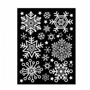 스티커 방한 X-MAS 스타일 눈꽃 중 GDT-843M