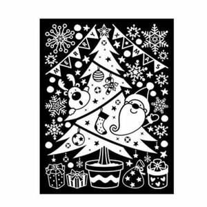 스티커 방한 X-MAS 스타일 선물트리 GDT-842X