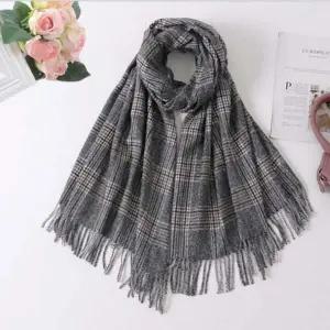 클래식 타탄 윈터 롱 체크 따뜻 머플러 숄 가을 겨울