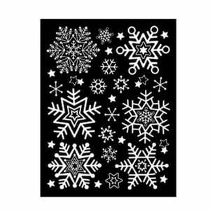 스티커 방한 X-MAS 스타일 눈꽃 중 GDT-838M