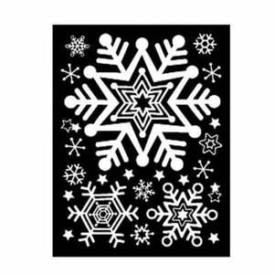 스티커 방한 X-MAS 스타일 눈꽃 특대 GDT-835L