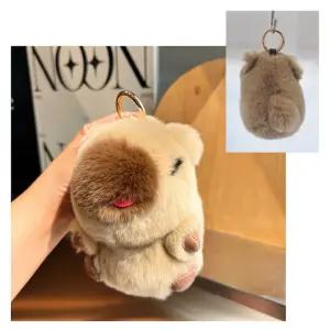 토끼털 카피바라 키링가방장식 열쇠키링 가방키링 차키키링 달토끼털키링