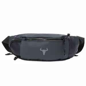 블루- 야외 활동 힙색 보조백 크로스백 생활방수