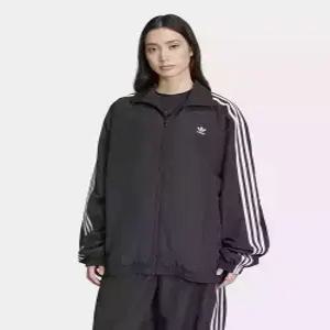 아디다스 adidas ADILENIUM 3 오버사이즈 트랙탑 - 블랙 JD3392