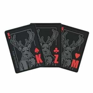 카즈미 와펜 캠핑 가방 찍찍이 와펜 패치 사각 3p