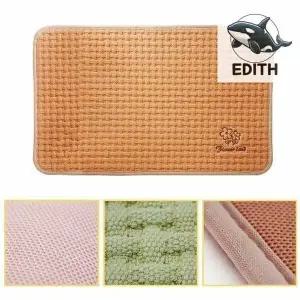 소프트 논슬립 면 발매트 브라운 욕실 주방