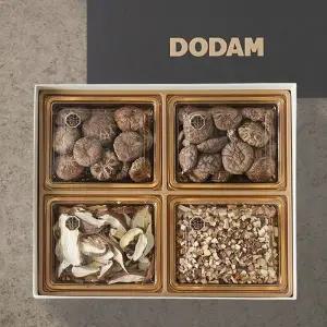 [도담]건표고버섯 2호 선물세트(통건조 210g+절편건조 40g+큐브건조 100g)