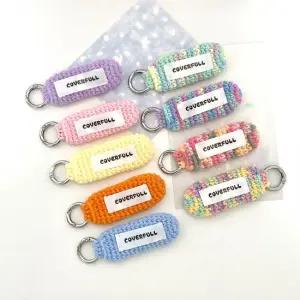 뜨개 립밤 키링 립스틱 홀더 케이스 가방 꾸미기 미니 틴트 키링 키홀더